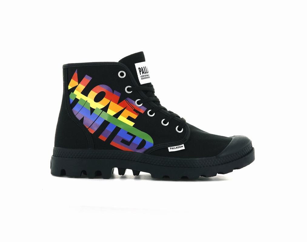 Palladium Pampa Hi Pride Muške Čizme Crne ||FT1749802||